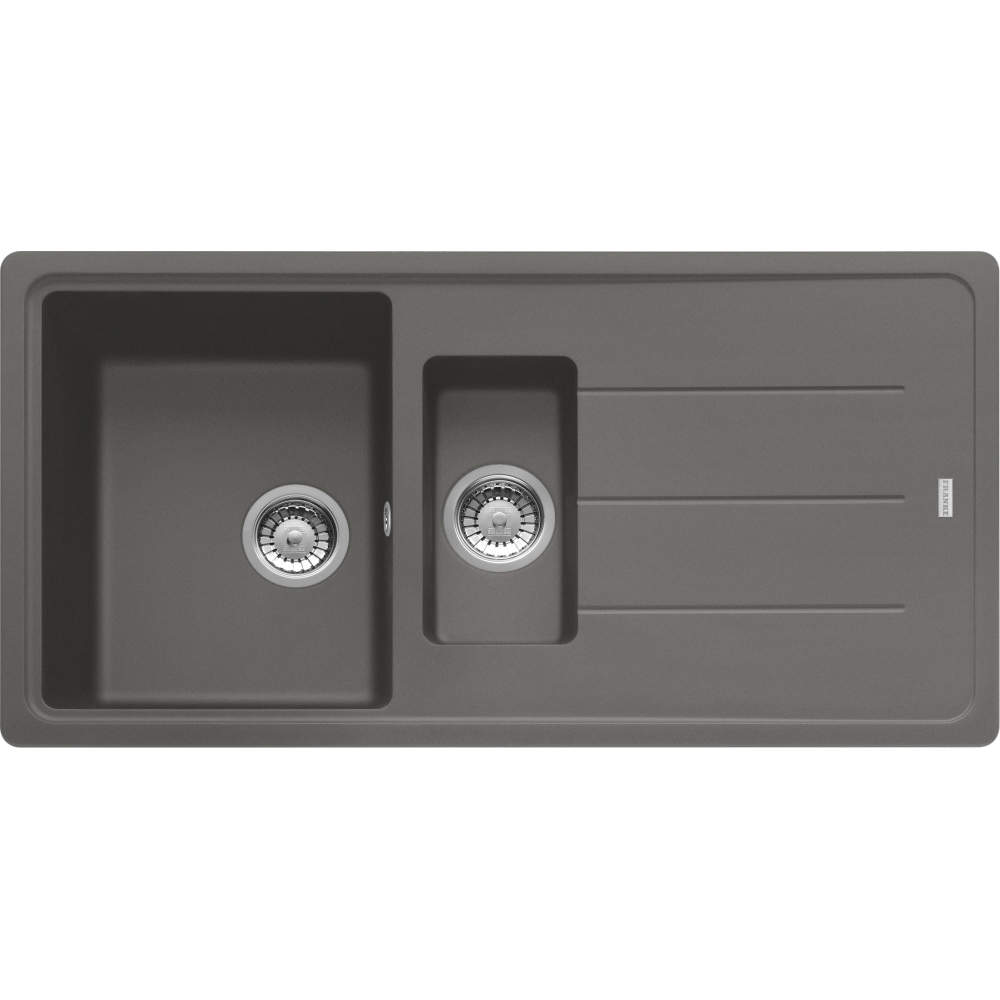 Franke - Basis Inset Sink 1.5 Bowl Stone Grey - 114.0484.968